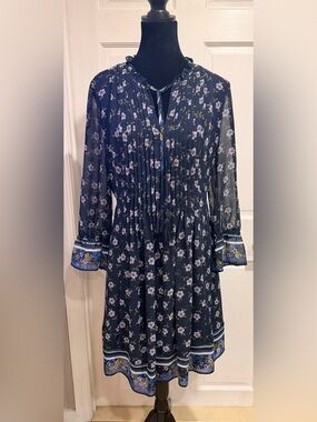 CeCe Sheer Peasant Dress